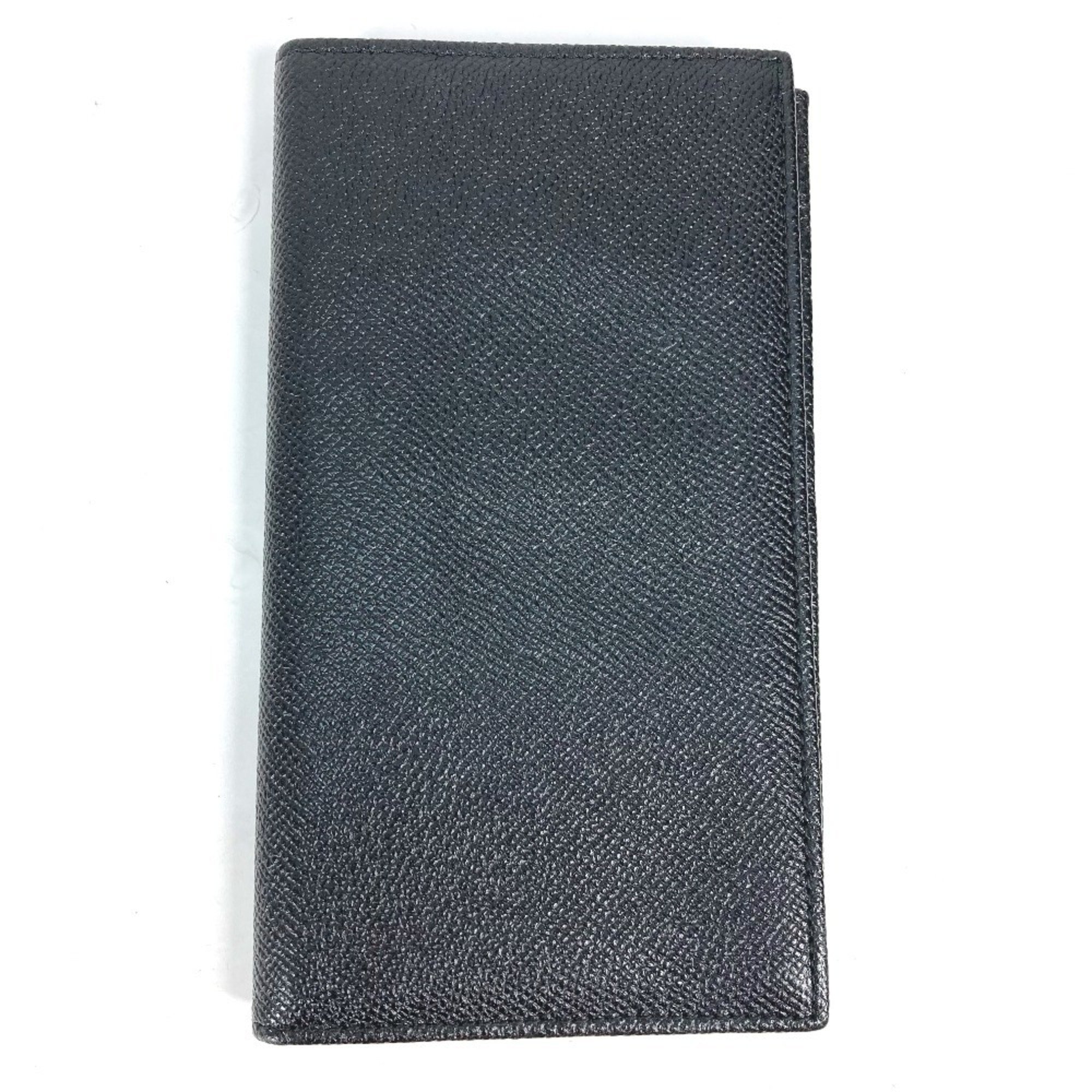 Bvlgari Bulgari Logo Bifold Long Wallet Leather Men's Black
